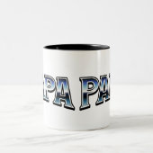 Papa-Tasse, Papa-Kaffee-Cup, Geschenk für Papa Zweifarbige Tasse (Mittel)
