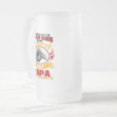 Papa-Tassen-Kaffee-Tee-Bier-Schalen-lustige Mattglas Bierglas (Vorderseite Links)