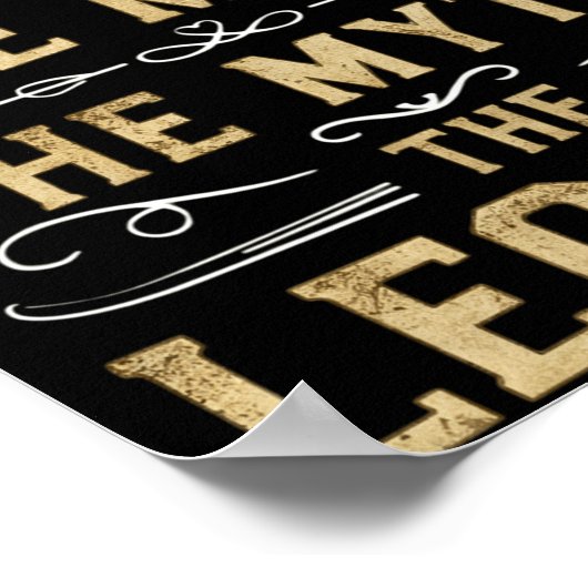 Papa The Man The Myth The Legend Fathers Day Poster (Ecke)