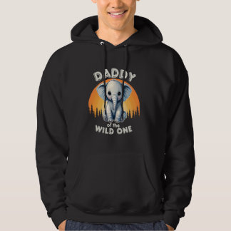 Papa The Wild One Zoo Birthday Safari Jungle A Hoodie