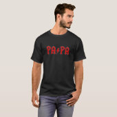 PAPA Thunder Bolt Funny Rock and Roll Vater für Mä T-Shirt (Vorne ganz)