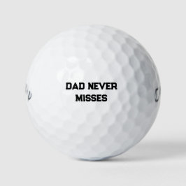 Papa trifft immer | Lustiges Geburtstagsgeschenk f Golfball