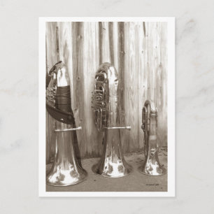 Papa Tuba, Mama Tuba und Baby Tuba Postkarte