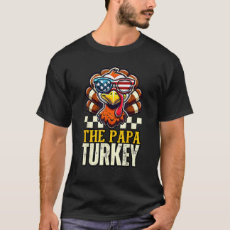 Papa Turkey Vater Dinner Group passend Familiendan T-Shirt