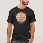Papa Unbestreitbar Cool Retro Sun T - Shirt (Vorderseite)
