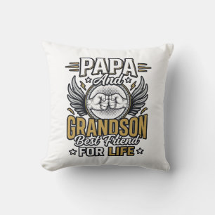 Papa und Enkel bester Freund fürs Leben-Shirt-Desi Kissen