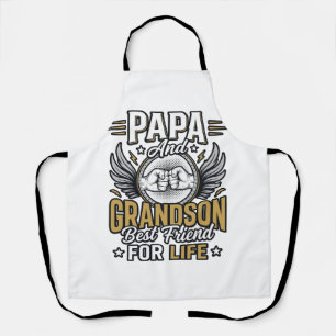 Papa und Enkel bester Freund fürs Leben-Shirt-Desi Schürze