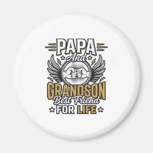 Papa und Enkel bester Freund fürs Leben T-Shirt De Magnet