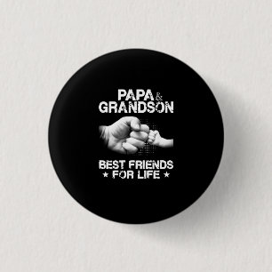 Papa und Grandson Beste Lebensfreunde Shirt Button