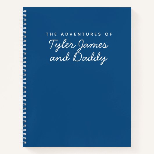 Papa und Son Keepake Journal Notizblock (Vorderseite)