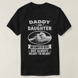 Papa und Tochter nicht immer Augen, sondern Herz T-Shirt