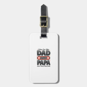 Papa und Vater Vintage Gravur Vater Geschenk Desig Gepäckanhänger