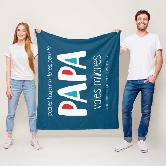 Papa vales fleecedecke (Beispiel)