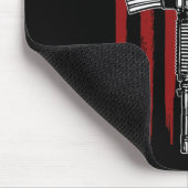 Papa Vater Daddy Ar-15 Gun Patriotic Fat Mousepad (Ecke)