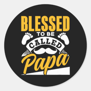 Papa-Vater Vater39s-Tag Vater Papa Runder Aufkleber