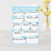 PAPA Vatertag Fragebogenkarte, füllen Sie das folg Karte (Gelbe Blume)