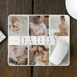"Papa" Vatertag Kinder Foto Collage Mauspad