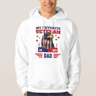 Papa Vatertag Mein Lieblingsveteran ist mein Vater Hoodie