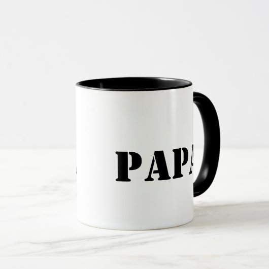 Papa Vatertag Tasse (VorderseiteRechts)