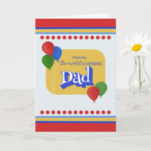 Papa Vatertagsgeschenk Die Welt ist das Größte Karte