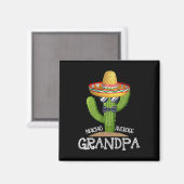 Papa Vathers Day Nacho Average Opa Cinco De Ma Magnet (Vorderseite/Rückseite)