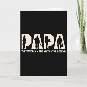 Papa Veteran Der Mythos Die Legende Vatertag Opa Karte
