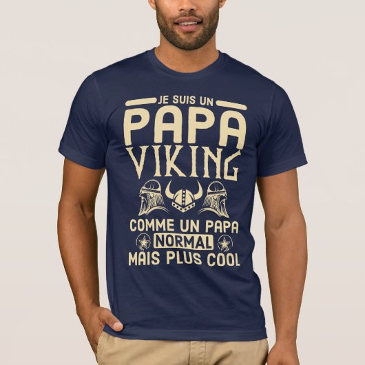 PAPA VIKING HUMOR T-Shirt (Vorderseite)