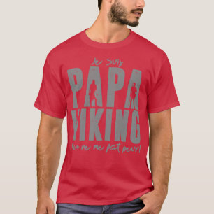 Papa Viking Väter Tag Celtic Mythology Silhouett T-Shirt