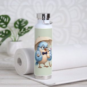 Papa-Vogel-Familien-Sportflasche Trinkflasche