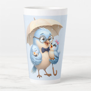 Papa-Vogel-Latte-Tasse Familienkaffee-Geschenk Milchtasse