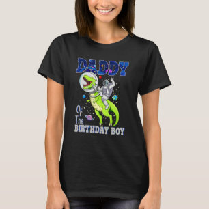 Papa vom Geburtstag des Astronautenjungen Matching T-Shirt