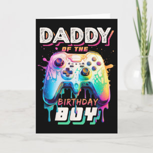 Papa vom Geburtstag Junge Matching Video Game Birt Karte