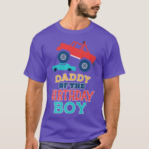Papa vom Geburtstagsjungen Monster Truck Matching  T-Shirt