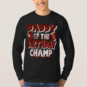 Papa vom Geburtstagskampf American Football Part T-Shirt