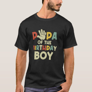 Papa vom Geburtstagskind Hi 5 Jahre alt T-Shirt