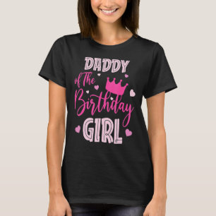 Papa vom Geburtstagskind Niedlich rosa Matching Fa T-Shirt