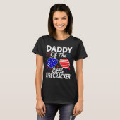 Papa vom kleinen Firecracker am 4. Juli T-Shirt (Vorne ganz)