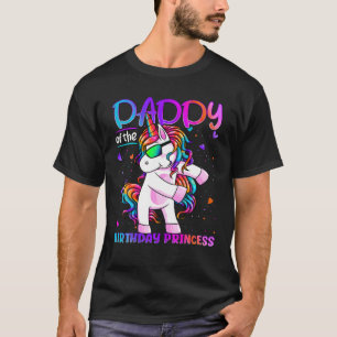 Papa von der Geburtstagsprinzessin Girl Flossing U T-Shirt