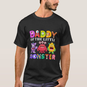 Papa von der kleinen Monster-Geburtstagsfamilie T-Shirt