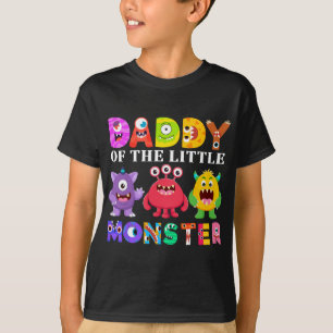 Papa von der kleinen Monster-Geburtstagsfamilie T-Shirt
