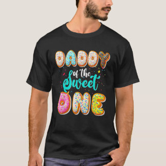 Papa von der süßen 1. Geburtstagsfamilie Donut B T-Shirt