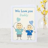 Papa von kleinen Jungen Geburtstagsgrüße Karte (Gelbe Blume)