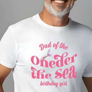 Papa von Oneder die Meerjungfrau Geburtstagsmädche T-Shirt