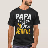 Papa von Onederful I. Birthday Party Matching F T-Shirt (Vorderseite)