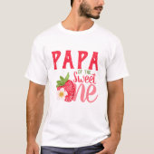 Papa von Sweet One Strawberry 1. Party T-Shirt (Vorderseite)