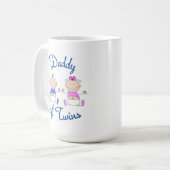 Papa von Twins Kaffeetasse (Vorderseite Links)