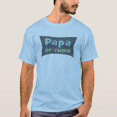 Papa von Twins T - Shirt (Vorderseite)