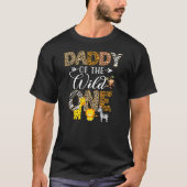Papa von Wild One Zoo Birthday Safari T-Shirt (Vorderseite)