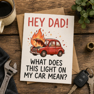 „Papa, was bedeutet dieses Licht an meinem Auto?“ Einladung