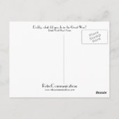 Papa, was hast du im Großen Krieg gemacht? Postkarte (Rückseite)